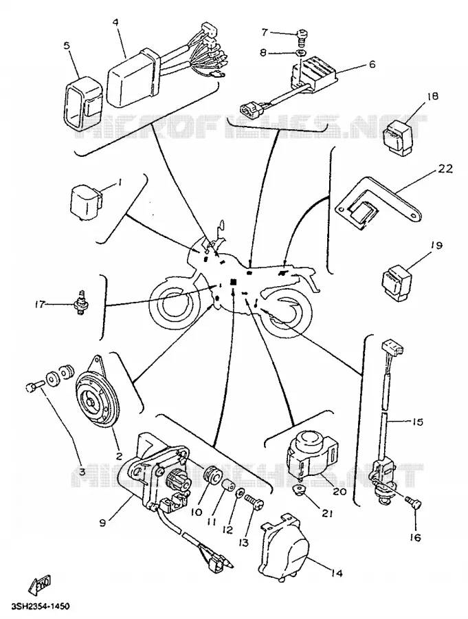 PARTIE ELECTRIQUE 2 Yamaha MOTO 125 1992 TDR  TDR125R