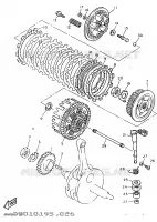 EMBRAYAGE DE DEMARREUR pour Yamaha TT600R de 1997