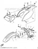 GARDE BOUE pour Yamaha TT600R de 1997