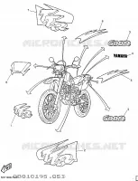 EMBLEME pour Yamaha TT600R de 1997