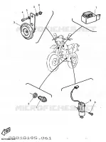 PARTIE ELECTRIQUE 2 pour Yamaha TT600R de 1997