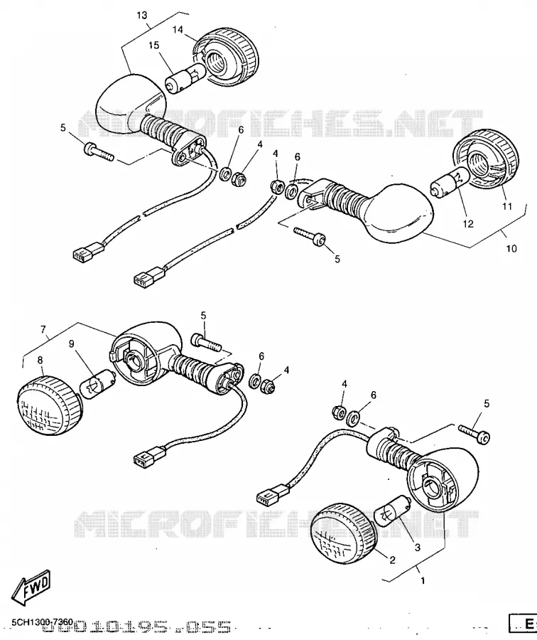 CLIGNOTANT Yamaha MOTO 600 1999 TTR  TT600R