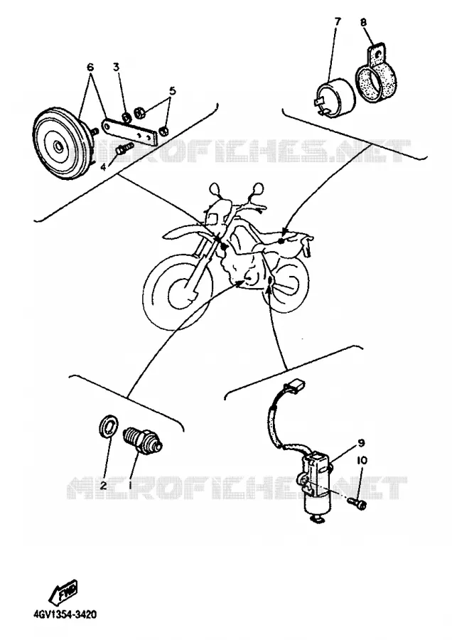 PARTIE ELECTRIQUE 2 Yamaha MOTO 600 1995 TT  TT600S