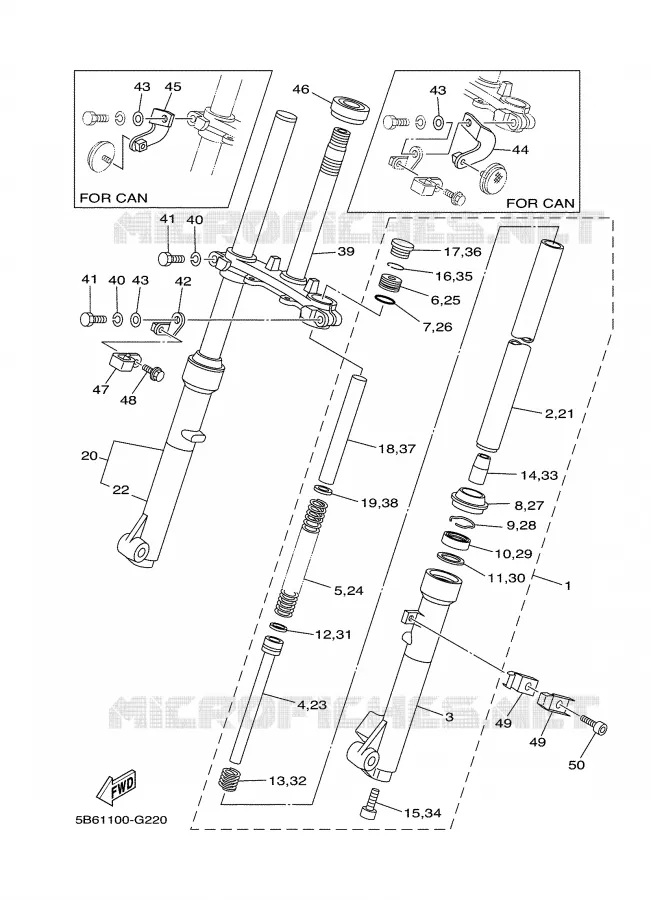 FOURCHE Yamaha MOTO 110 2008 TTRE  TT-R110E