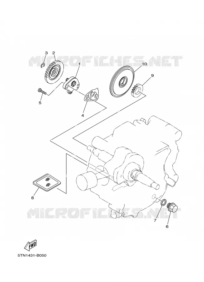 POMPE A HUILE Yamaha MOTO 110 2008 TTRE  TT-R110EX