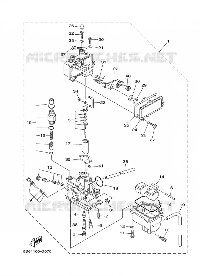 CARBURATEUR Yamaha MOTO 110 2009 TTRE  TT-R110EY