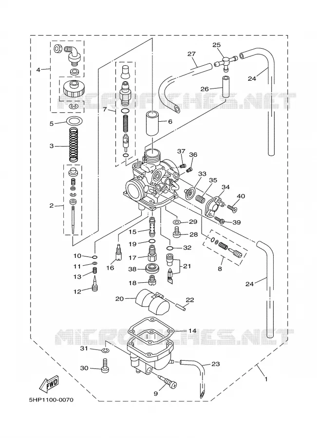 CARBURATEUR Yamaha MOTO 125 2003 TTR  TTR125