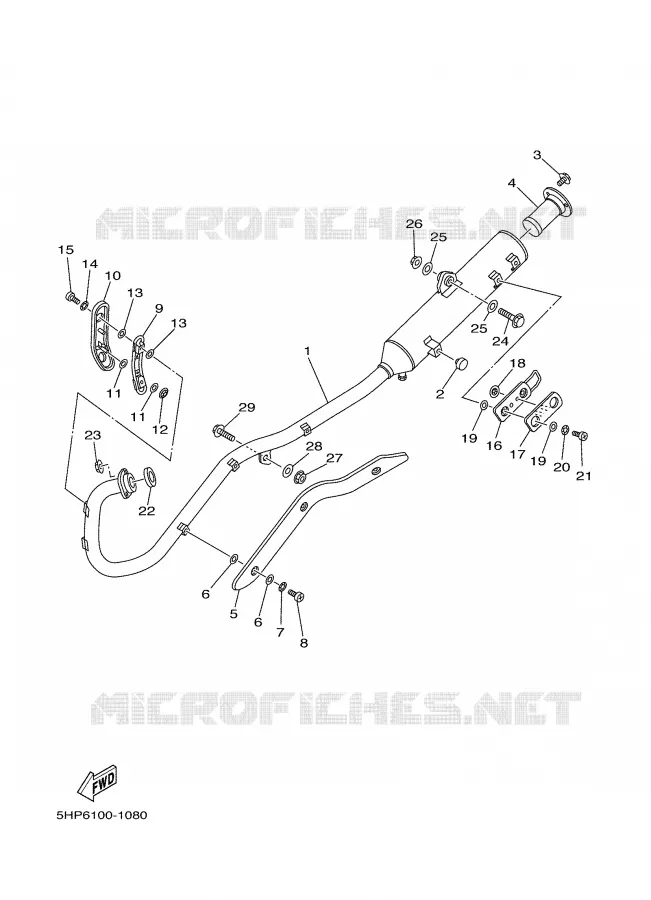 ECHAPPEMENT Yamaha MOTO 125 2006 TTRE  TTR125EV