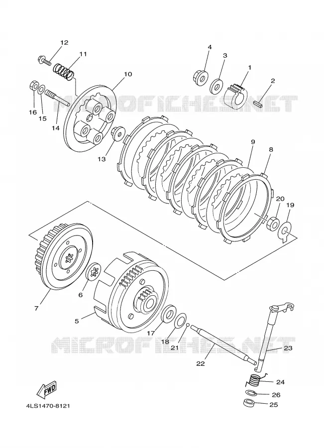 EMBRAYAGE DE DEMARREUR Yamaha MOTO 125 2006 TTRE  TTR125EV