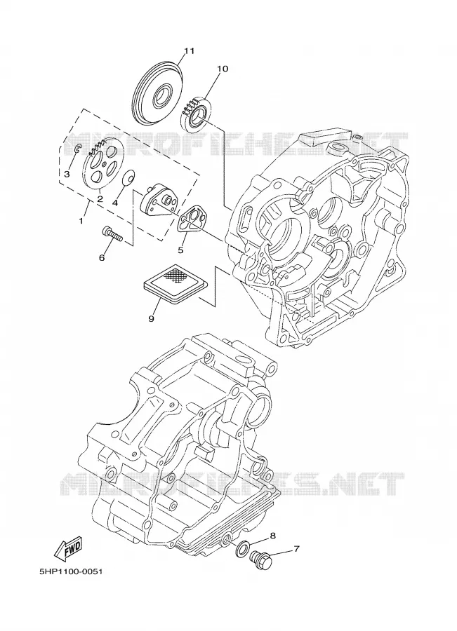 POMPE A HUILE Yamaha MOTO 125 2004 TTR  TTR125L