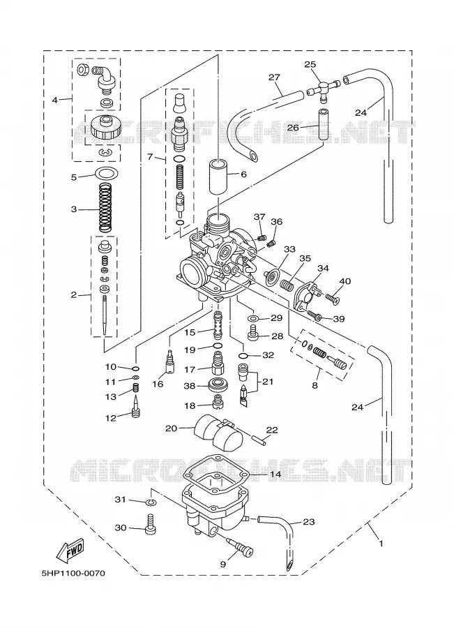 CARBURATEUR Yamaha MOTO 125 2002 TTR  TTR125LP