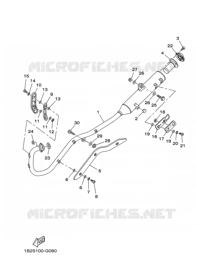 ECHAPPEMENT Yamaha MOTO 125 2009 TTR  TT-R125Y