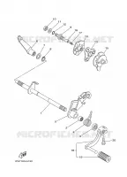 AXE DE SELECTEUR / PEDALE pour Yamaha TTR50E de 2009