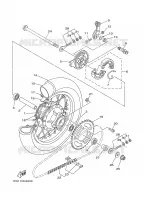 ROUE ARRIERE pour Yamaha TTR50E de 2009