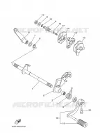 AXE DE SELECTEUR / PEDALE pour Yamaha TTR50EY de 2009