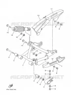 BRAS OSCILLANT / AMORTISSEUR pour Yamaha TTR50EY de 2009