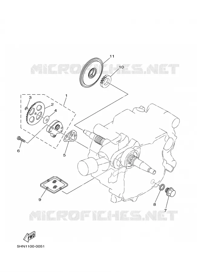 POMPE A HUILE Yamaha MOTO 90 2004 TTR  TTR90