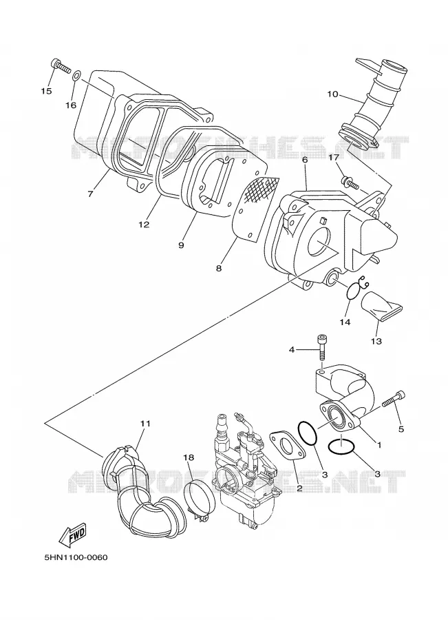 ADMISSION Yamaha MOTO 90 2004 TTRE  TTR90ES