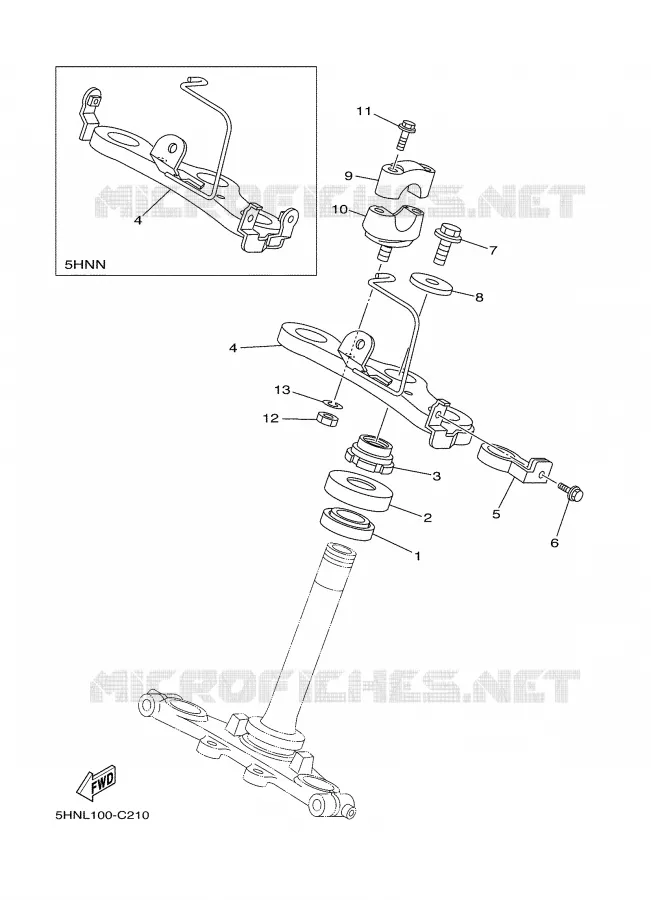 DIRECTION Yamaha MOTO 90 2004 TTRE  TTR90ES