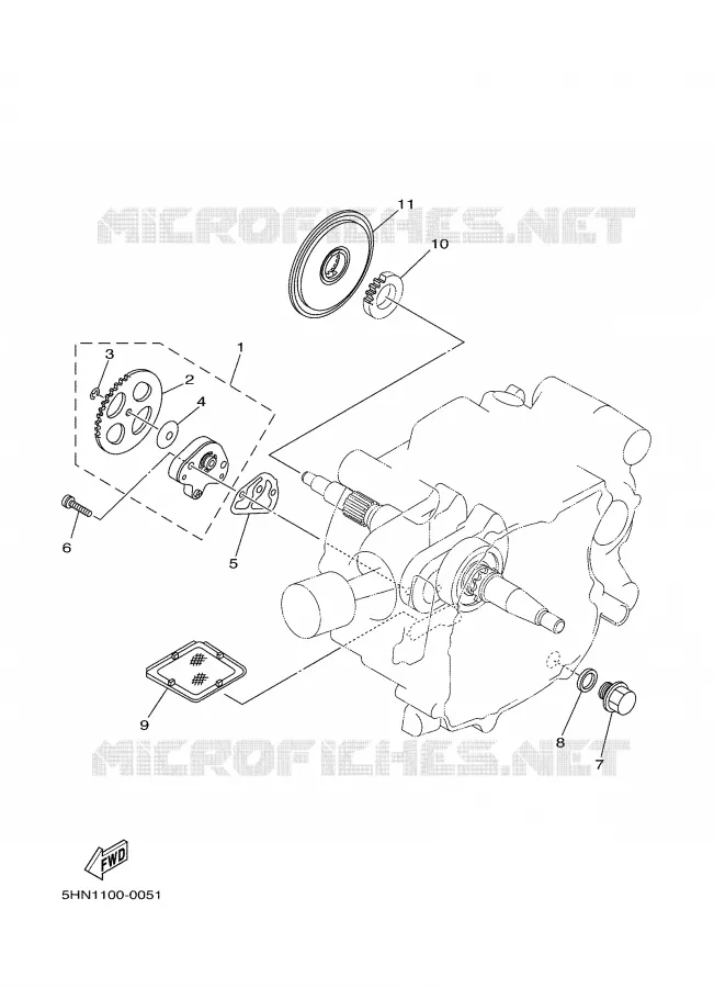 POMPE A HUILE Yamaha MOTO 90 2006 TTRE  TTR90EV