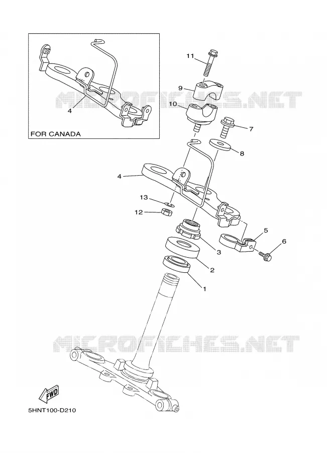 DIRECTION Yamaha MOTO 90 2006 TTRE  TTR90EV