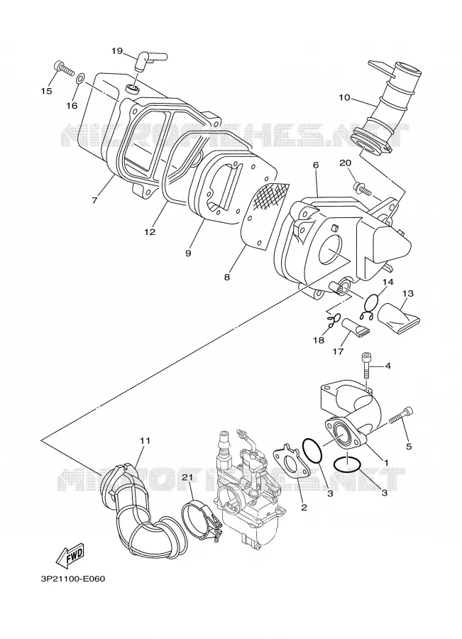 ADMISSION Yamaha MOTO 90 2007 TTRE  TTR90EW