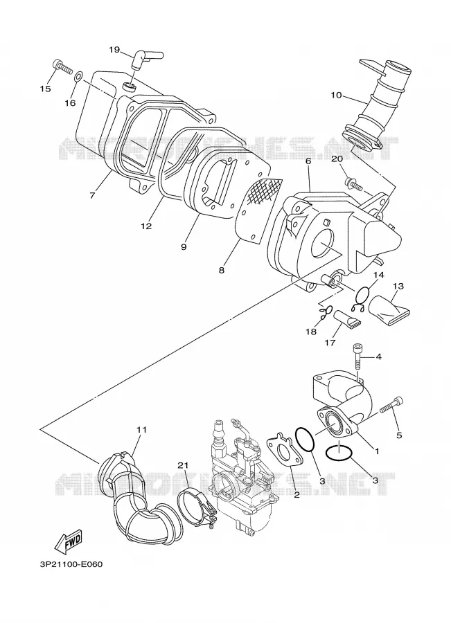 ADMISSION Yamaha MOTO 90 2007 TTRE  TTR90EW