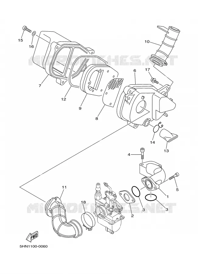 ADMISSION Yamaha MOTO 90 2000 TTR  TTR90M