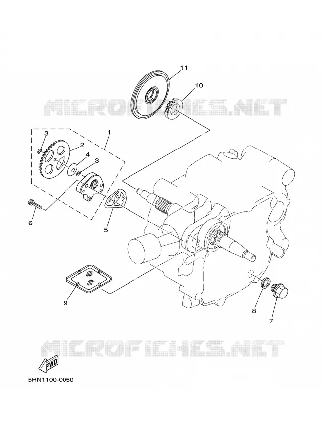 POMPE A HUILE Yamaha MOTO 90 2001 TTR  TTR90N