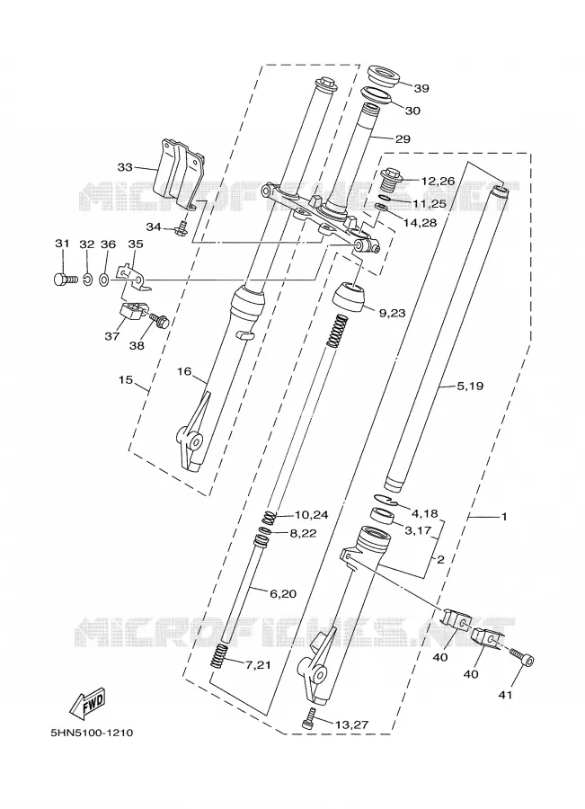 FOURCHE Yamaha MOTO 90 2002 TTR  TTR90P