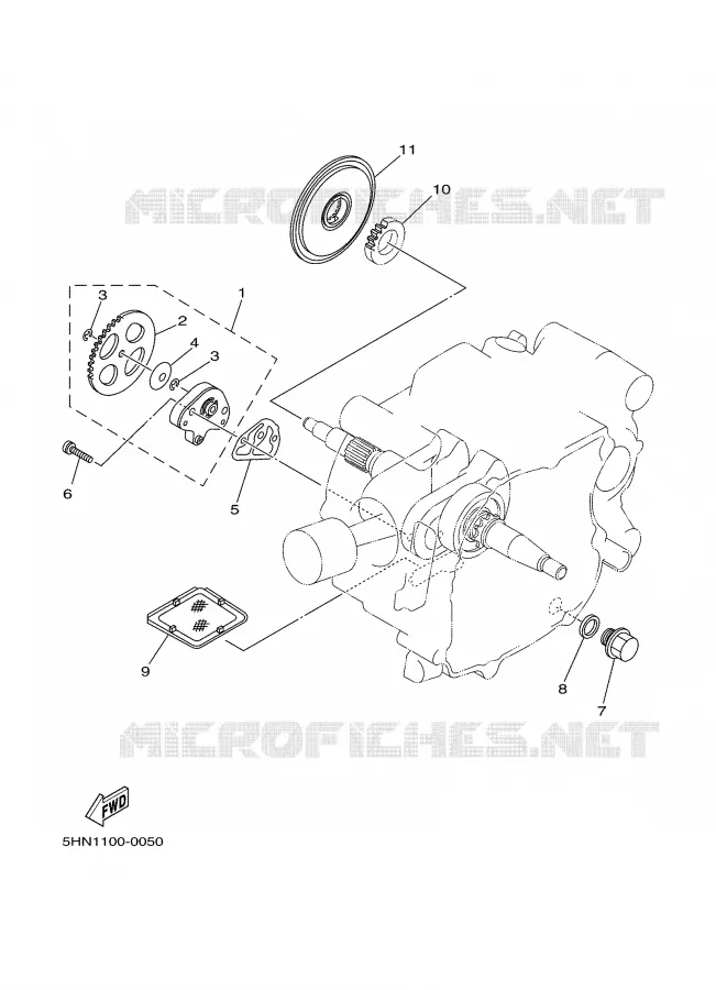 POMPE A HUILE Yamaha MOTO 90 2002 TTR  TTR90P