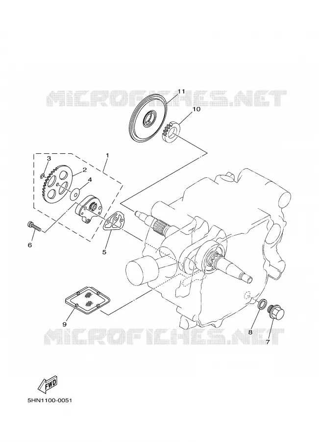 POMPE A HUILE Yamaha MOTO 90 2004 TTR  TTR90S