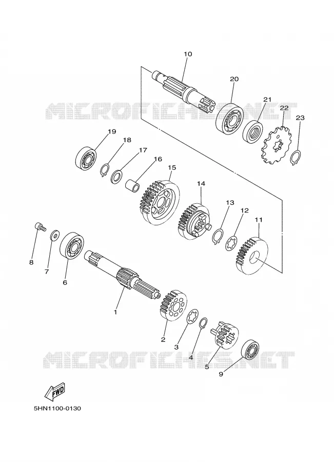 TRANSMISSION Yamaha MOTO 90 2006 TTR  TTR90V