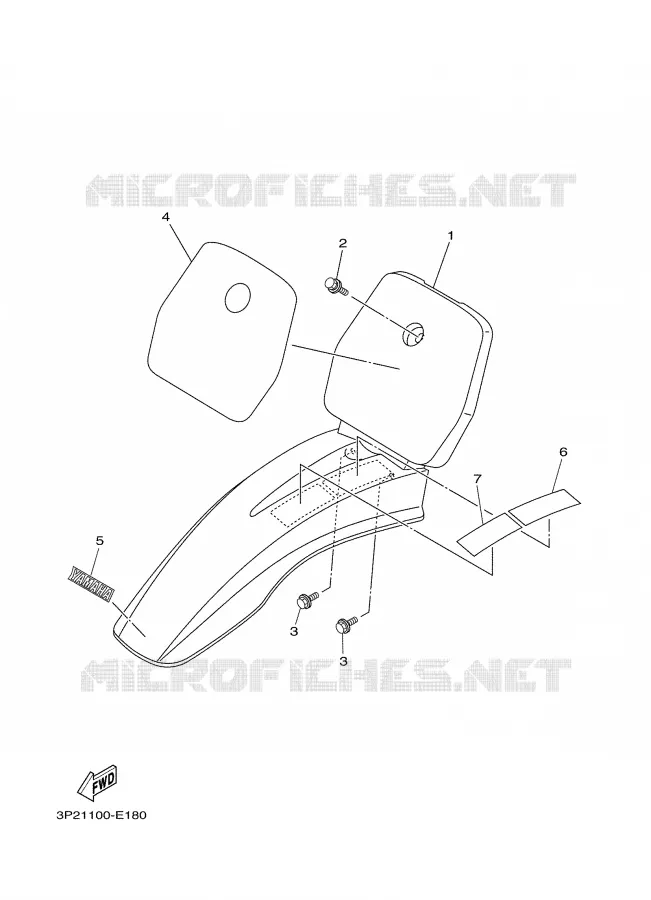 GARDE BOUE Yamaha MOTO 90 2007 TTR  TTR90W