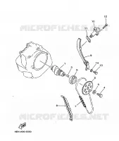 ARBRE A CAMES / CHAINE DE DISTRIBUTION pour Yamaha TW125 de 1999
