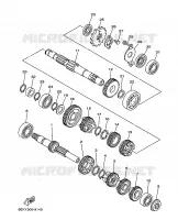 TRANSMISSION pour Yamaha TW125 de 1999
