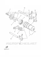 BARILLET DE SELECTION / FOURCHETTES pour Yamaha TW125 de 1999