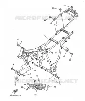 CADRE pour Yamaha TW125 de 1999