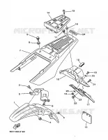 GARDE BOUE pour Yamaha TW125 de 1999