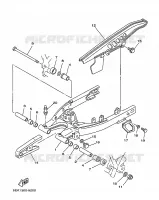 BRAS ARRIERE pour Yamaha TW125 de 1999