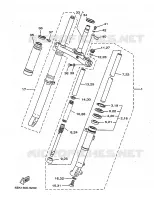 FOURCHE pour Yamaha TW125 de 1999