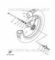 ROUE AVANT pour Yamaha TW125 de 1999