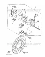ETRIER DE FREIN AVANT pour Yamaha TW125 de 1999