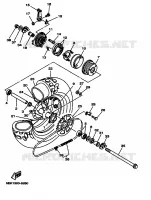 ROUE ARRIERE pour Yamaha TW125 de 1999