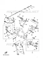 SUPPORT / REPOSE PIEDS pour Yamaha TW125 de 1999