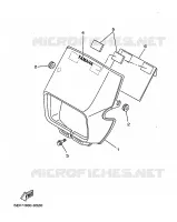 CARENAGES 1  pour Yamaha TW125 de 1999