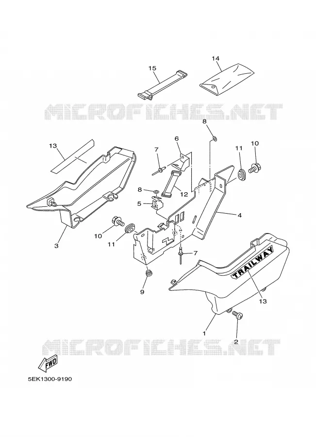 COUVERCLE LATERAL Yamaha MOTO 125 2001 TW  TW125