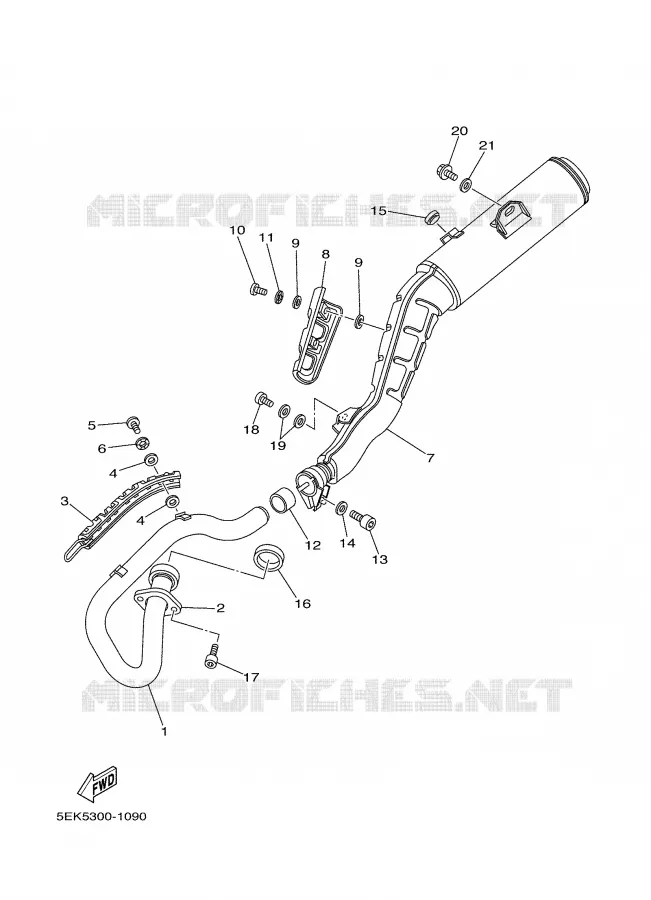 ECHAPPEMENT Yamaha MOTO 125 2002 TW  TW125