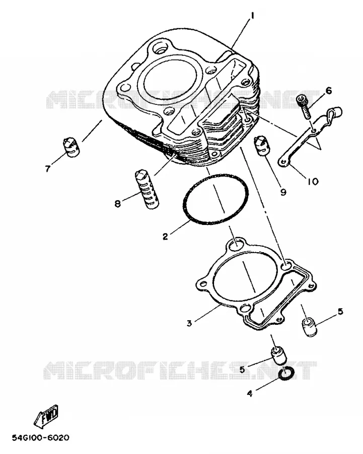 CYLINDRE Yamaha MOTO 200 1989 TW  TW200E