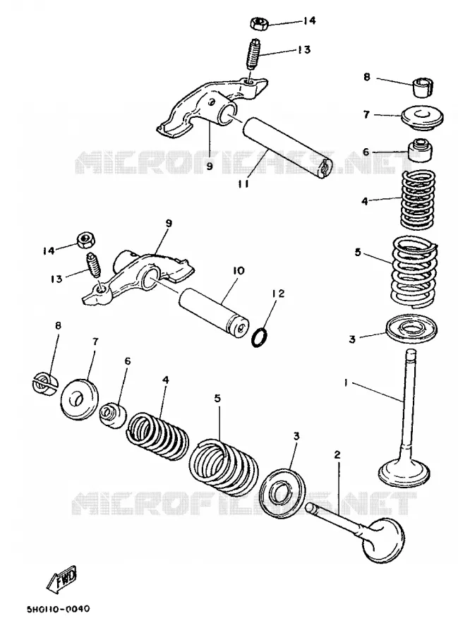 SOUPAPE Yamaha MOTO 200 1989 TW  TW200E